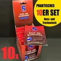 S100 10 Stk. Visier- und Helmreiniger Visierreiniger Nass+Trocken Tuch unterwegs