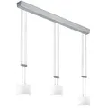 Bankamp LED-Pendelleuchte GRAZIA Alu, Eisen, Stahl & Metall Silber Nickel matt / Chrom