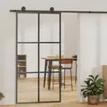 Schiebetür Mit Beschlag Esg-glas & Aluminium 102x205 Cm - Vidaxl