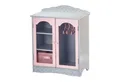 TEAMSON™ KIDS    Puppenmöbel Schrank für Puppenkleidung mit Türen, Stangen & Fächern, Grau/Rosa