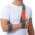 MATCHU - Universelle Armschlinge – Verstellbare Arm- & Schulterstütze – Robustes Klettband – Leicht & weich – Einheitsgröße für Erwachsene und Kinder - Unisex - 170cm - Grau