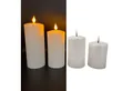 Online-Fuchs LED-Kerze - 4 metallic LED-Kerzen mit Touch-Funktion und 6-Stunden Timer, Set (Silberblau, Champagner, Rot, Weiß & Berry, realistische Kerzenflamme), aus Echtwachs gefertigt - 546