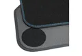 teileplus24 Auto-Fußmatten BGF650 Velours Fußmatten Set kompatibel mit BMW i3 I01 2013-2020