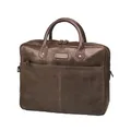 DRAKENSBERG Aktentasche Herren Leder 'Hugo' hochwertige 16" Laptoptasche für Business und Reise | 10L, Dunkel-Braun, DR00341