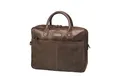 DRAKENSBERG Umhängetasche Aktentasche »Hugo« Kaffee-Braun, elegante Leder Laptoptasche 16" für Herren aus weichem Büffelleder