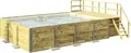 Aufstellpool Holzpool-Set Weka 595 rechteckig 650x490x201 cm inkl. Bodenschutzvlies, Filteranlage, Filtersand, Innenauskleidung grau