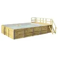 Weka Massivholzpool 595 Gr. 2, ca. B650/H201/T490 cm, Folie Hellgrau, Natur, Hellgrau
