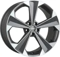 Oxigin Felge 22 OXRS 9 Zollx20 Zoll ET28 5x112 titan polish OX220920H128TP kompatibel mit VW Arteon Beetle Golf VII Passat Phaeton Tiguan Touareg T-Roc