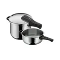 WMF Schnellkochtopf-Set  Perfect , silber , Edelstahl Ø: 22