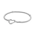 PANDORA Armband Moments "Herzverschluss" silber 599539C00 18 cm