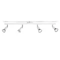 Philips Limbali 4-er Deckenspots (50 W), praktische Deckenleuchte mit vier flexiblen Spots, GU10 Leuchte ohne Leuchtmittel, weiß