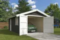 Nordic Holz Garage Yarik, Einzelgarage mit Satteldach, BxT: 474x583 cm