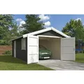 Lasita Garage Yarik 380 cm x 540 cm Grau-Grün
