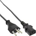 InLine® B-16652C 40er Bulk-Pack Netzkabel, Netzstecker Schweiz auf Kaltgeräteste
