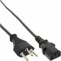 40er Pack InLine Netzkabel, Netzstecker Schweiz auf Kaltgerätestecker C13 1,8m