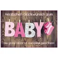 BSB Grußkarten Geburt – Baby - Glückwunschkarte im Format 11,5 x 17 cm mit
