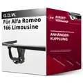 Anhängerkupplung starr für Alfa Romeo 166 Limousine 10.2003-06.2007 neu