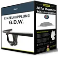 Starre Anhängerkupplung für ALFA ROMEO 166 Limousine 98-03 Typ 936 G.D.W. NEU