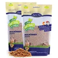 Lyra Pet® | 2 kg Mehlwürmer getrocknet | Proteinreiches Vogelfutter | Für Wildvögel, Nager, Reptilien & Fische | Nahrhaftes Futter | Energiespender für Insektenfresser | Vitamine & Mineralstoffe
