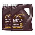 8 (2x4) Liter MANNOL 75W-80 MTF-4 API GL-4/ GL4/ Getriebeöl/ Schaltgetriebeöl