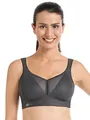 Anita Active Damen air Control DeltaPad Sport-BH, Grau (Anthrazit 408), 95B
