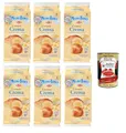 Mulino Bianco Cornetti Croissants creme Snack brioche ohne Zusatzstoffe und Konservierungsstoffe 6 Stück kuchen 6x 300g + Italian gourmet polpa 400g