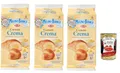 3x Mulino Bianco Cornetti Croissants creme Snack brioche ohne Zusatzstoffe und Konservierungsstoffe 6 Stück kuchen 300g + Italian gourmet polpa 400g