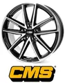 4x CMS C30 7,5x18 5/112,0 ET50 Diamant Schwarz Glanz