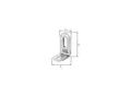 GAH Alberts Verstellwinkel 28x40x22x1mm Stahl roh, gelb galvanisch verzinkt (332785)