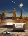 Riesiges Papier Tapete 368x254cmTower Of London Nacht Blick Wohnzimmer Wandbild