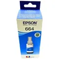 Original Epson Tinten Patrone T664 cyan für EcoTank 100 200 25 2500 2600 3600...