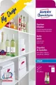 Avery Zweckform Etiketten Flaschen-Etiketten InkJet 90x120mm VE=20 Stück