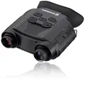 Bresser Nachtsichtgerät Explorer 130 digital und binokular mit großem Display und bis zu 10,5-facher Vergrößerung für Vogelbeobachtung, Camping, Jagd, Schwarz