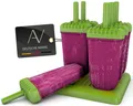 AVANA Eisformen 6 Stück Eis am Stiel Wassereis Eiscreme Formen Grün