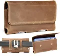 Gcepls Leder Handy Gürteltasche für iPhone16 15 14 13 12 11 Pro, XR,XS,Samsung G