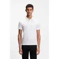 BOSS GREEN Poloshirt Porsche Spirit 70 Capsule Collection Premium Herrenmode Innovative Geruchskontroll-Technologie HEIQ MINT weiß XL (52)
