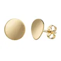 Gold-Ohrstecker 585 Gold zart gebogen für Damen. Mit Schmucketui + Zertifikat
