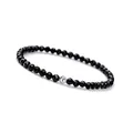 GD GOOD.designs Achat Armband Damen mit echten Natursteinen und 925 Silber Perle | Naturstein Armband aus facettierte 4mm Edelstein Perlen | Inkl. Geschenkbeutel