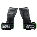 CLIMAQX Zughilfe Ultra-Grips - Zughilfen für Kraftsport und Fitness grün L