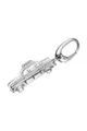 DKNY Charm-Einhänger Anhänger, aus Edelstahl, Silber, Taxiform, Karabiner