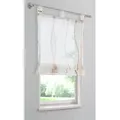 OTTO home Raffrollo Dimona, mit Schlaufen, Transparent, Voile, Polyester beige 120 cm x 140 cm