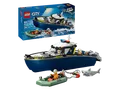 LEGO City 60456 Verfolgungsjagd im Polizeiboot Bausatz, Mehrfarbig