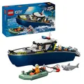 LEGO City 60456 Verfolgungsjagd im Polizeiboot Bausatz, Mehrfarbig