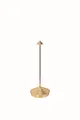 Zafferano, Pina Lampe mit Goldfarbenes Blatt, Kabellose, Wiederaufladbare Tischlampe mit Touch Control, Für den Innenbereich Geeignet, Dimmer, 2200-3000 K, Höhe 29 cm