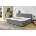 Jockenhöfer Family Boxspringbett 140x200 cm Dunkelgrau - Schwarz