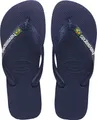 Havaianas Kinder Zehentrenner H.Brasil, Blau, mit weicher, flauschiger Fußoberfläche