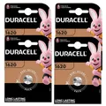 4 x Duracell Lithium-Knopfzelle CR1620 3V 60mAh