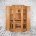 Finnische Sauna Alaska II aus Hemmlockholz 175x200x200 cm für 4 Personen 380V