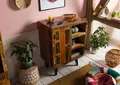 MASSIVMOEBEL24 Kommode Altholz 70x44x90 mehrfarbig lackiert SIXTIES #103