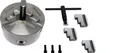 PAULIMOT 3-Backen-Futter für Drehbank, 125 mm mit 3-Loch-Aufnahme